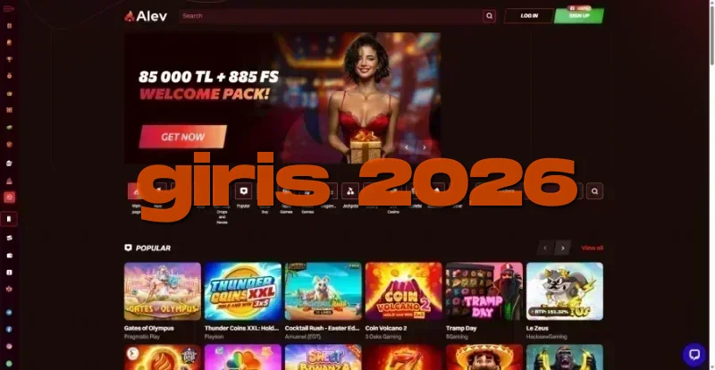 Alev Casino ana sayfa görünümü