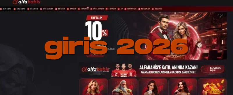 Alfabahis ana sayfa görünümü
