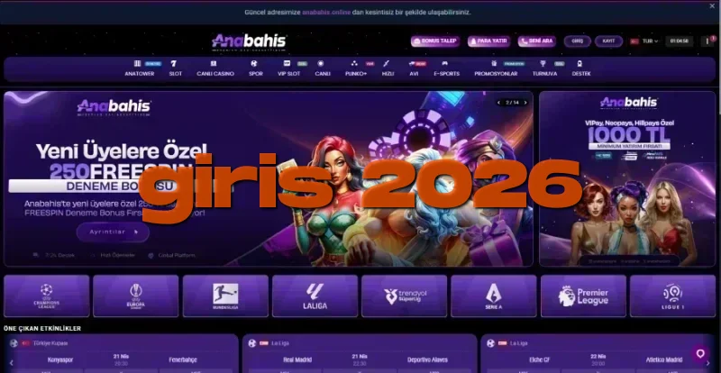 Anabahis ana sayfa görünümü