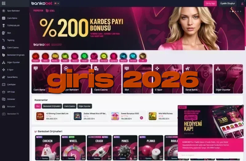 Bankobet ana sayfa görünümü