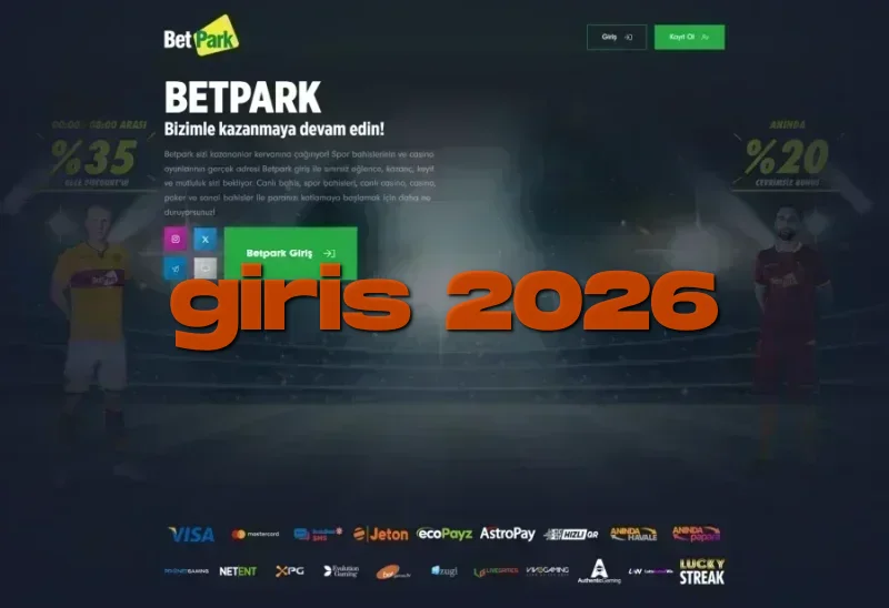 Betpark ana sayfa görünümü