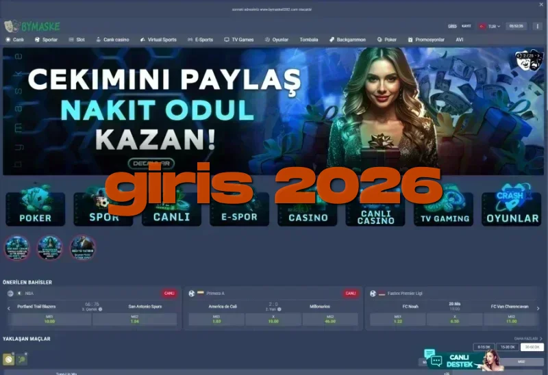 Bymaske ana sayfa görünümü