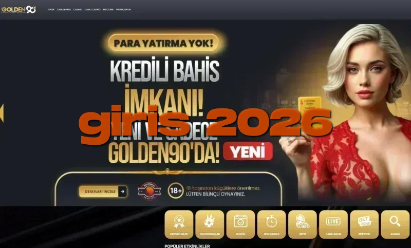 Golden90 ana sayfa görünümü