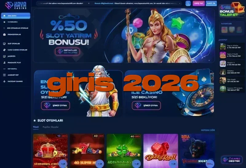 Kaya Casino ana sayfa görünümü