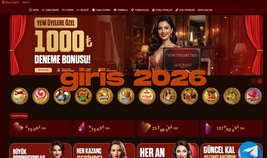 Leogrand Bet ana sayfa görünümü
