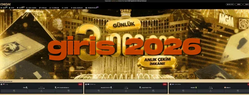 MGM Bahis ana sayfa görünümü