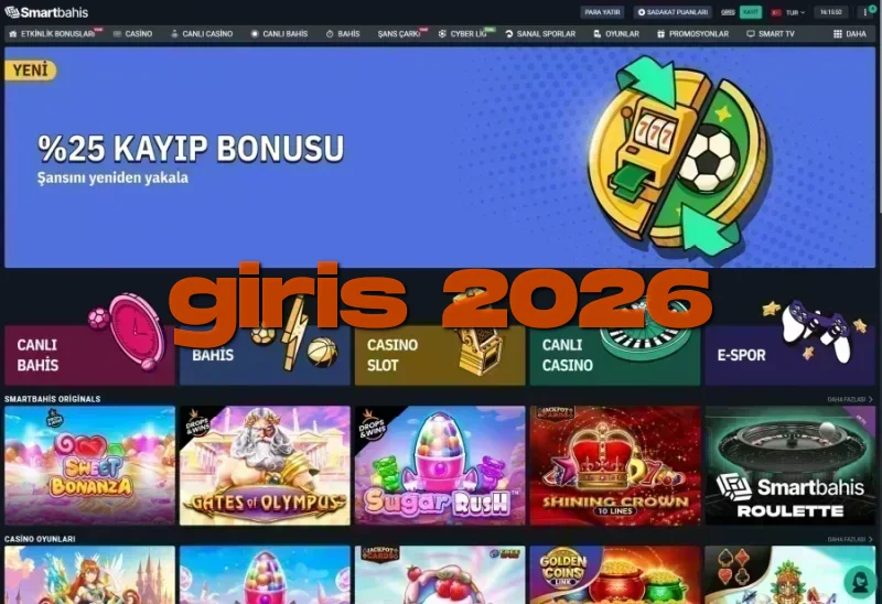 Smartbahis ana sayfa görünümü