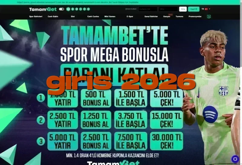 Tamambet ana sayfa görünümü
