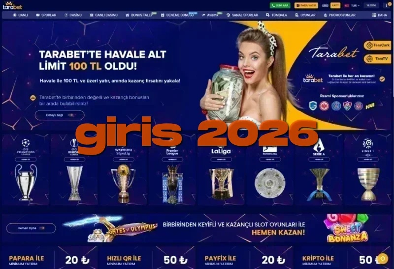 Tarabet ana sayfa görünümü