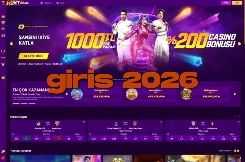 Trbet ana sayfa görünümü