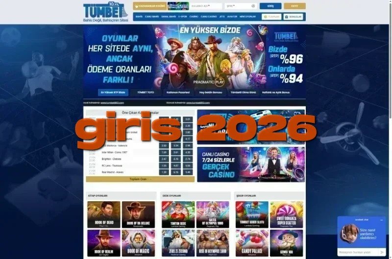 Tümbet ana sayfa görünümü