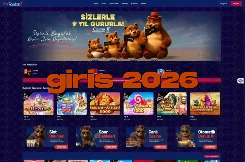 Vdcasino ana sayfa görünümü